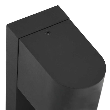 Udendørs væglampe 2 stk. Sort 12 x 7 x 15 cm Rustfrit stål
