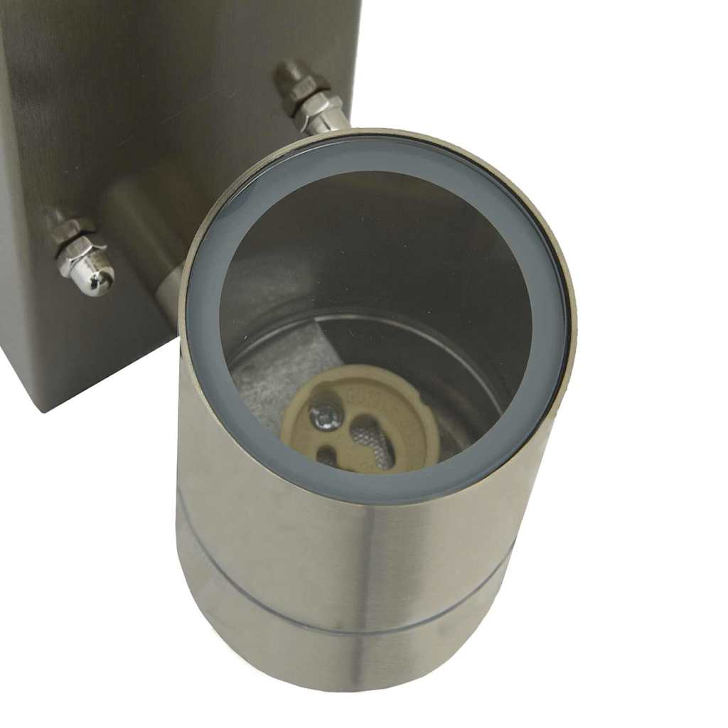 Udendørs væglamper 2 pcs Sølv 6.5 x 10.5 x 16 cm Rustfrit stål