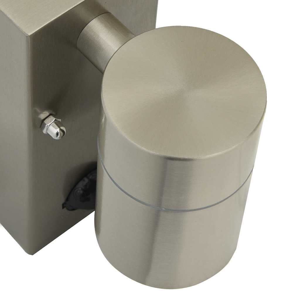 Udendørs væglampe Sølv 6.5 x 10.5 x 16 cm Rustfrit stål