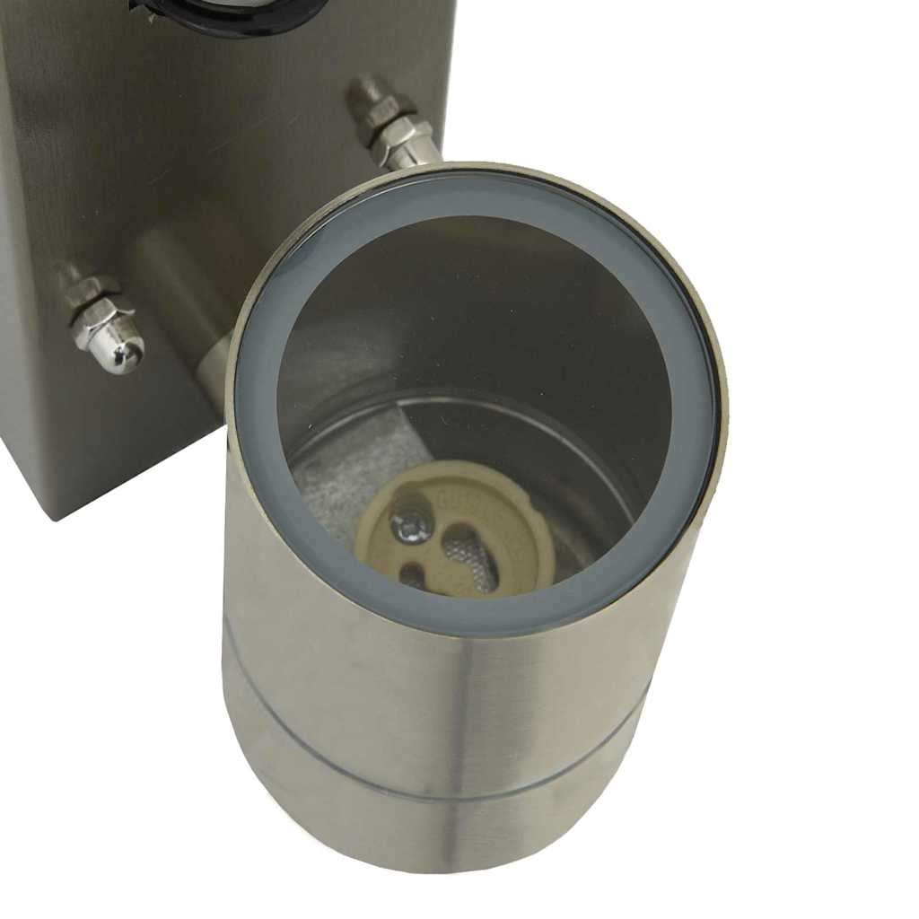 Udendørs væglampe Sølv 6.5 x 10.5 x 16 cm Rustfrit stål