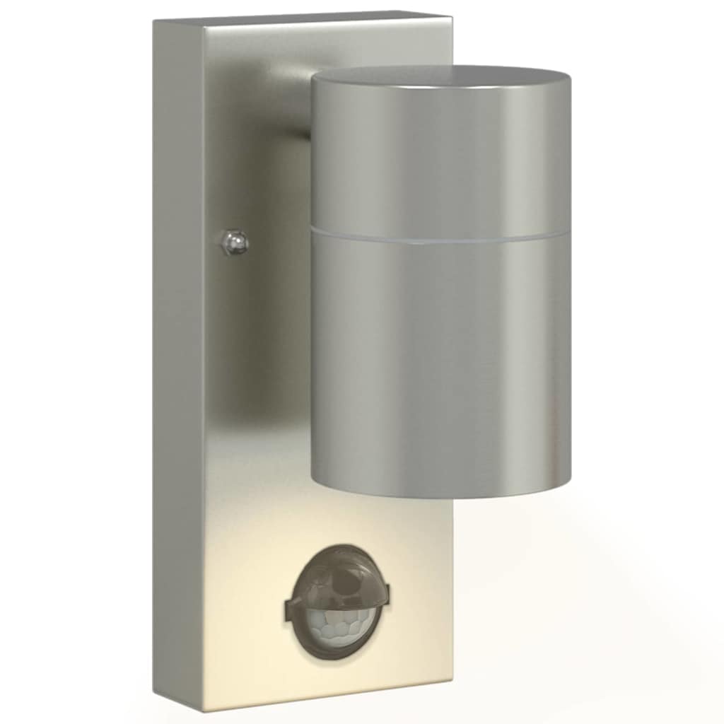 Udendørs væglampe Sølv 6.5 x 10.5 x 16 cm Rustfrit stål