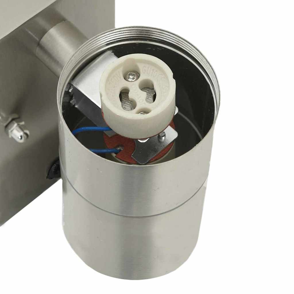 Udendørs væglamper 2 pcs Sølv 7 x 10 x 22 cm Rustfrit stål