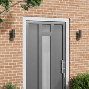 Udendørs væglamper 2 pcs Sort 7 x 10 x 22 cm Rustfrit stål