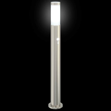 pullertlampe med sensor 80 cm rustfrit stål IP44