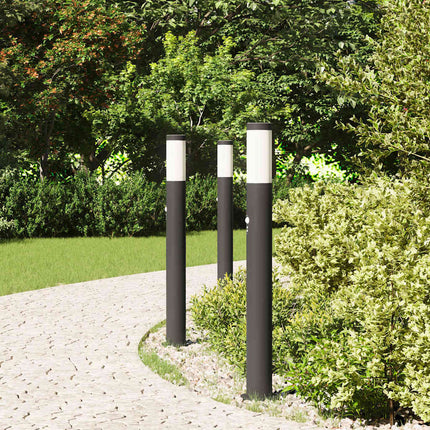 pullertlamper med sensor 3 stk. 80 cm rustfrit stål IP44