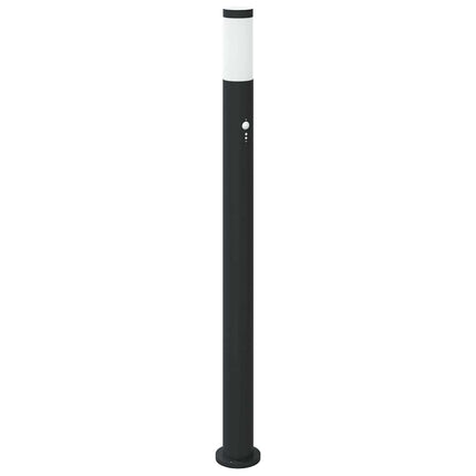pullertlampe med sensor 110 cm rustfrit stål IP44