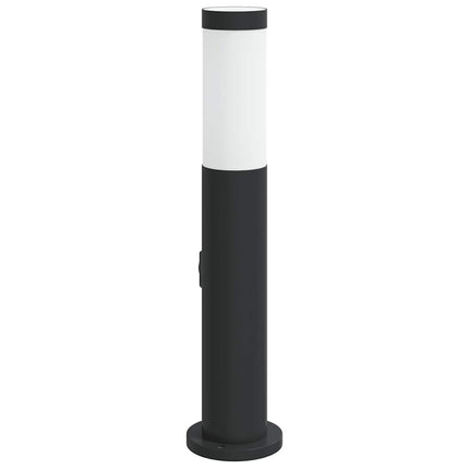 pullertlampe med stikkontakt 50 cm rustfrit stål IP44