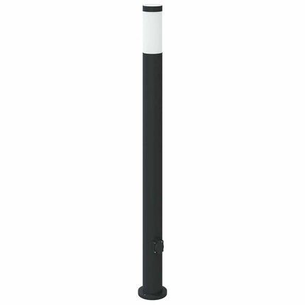 pullertlamper med stikkontakt 3 stk. 110 cm rustfrit stål IP44