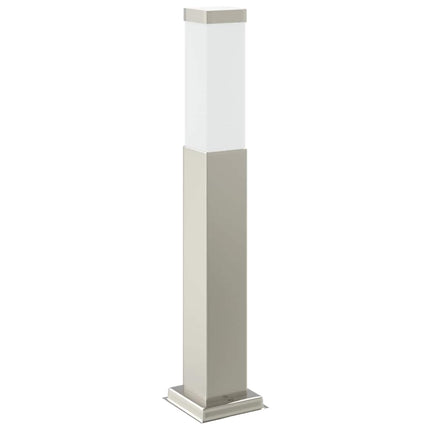 pullertlampe med stikkontakt 50 cm rustfrit stål IP44