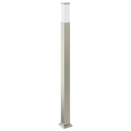pullertlampe med stikkontakt 110 cm rustfrit stål IP44