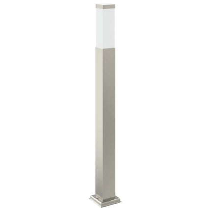 pullertlampe med sensor og stikkontakt 80 cm rustfrit stål IP44