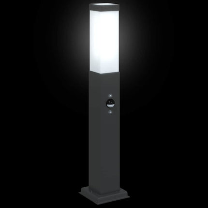 pullertlampe med sensor 50 cm sort IP44
