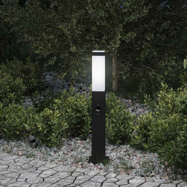 pullertlampe med sensor 50 cm sort IP44