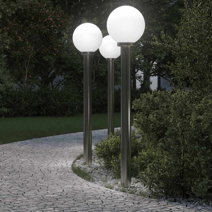 pullertlamper 3 stk. 120 cm rustfrit stål IP44