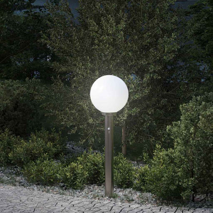 pullertlampe med sensor 80 cm rustfrit stål IP44