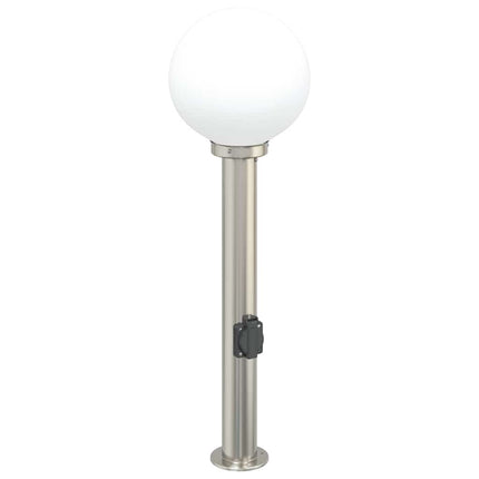 pullertlamper med stikkontakt 3 stk. 80 cm rustfrit stål IP44