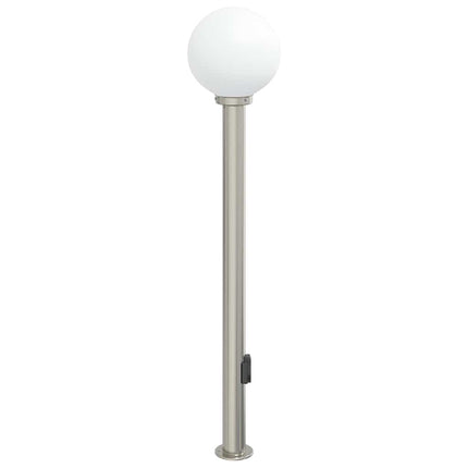 pullertlampe med stikkontakt 120 cm rustfrit stål IP44