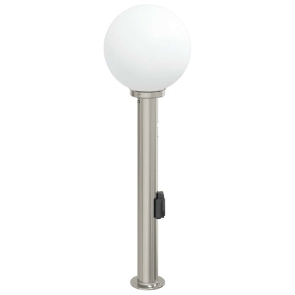 pullertlampe med sensor og stikkontakt 80 cm rustfrit stål IP44