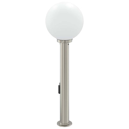 pullertlampe med sensor og stikkontakt 80 cm rustfrit stål IP44