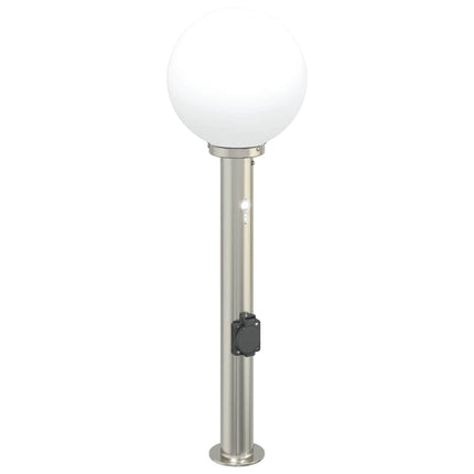 pullertlamper med sensor og stikkontakt 3 stk. 80 cm rustfrit stål IP44
