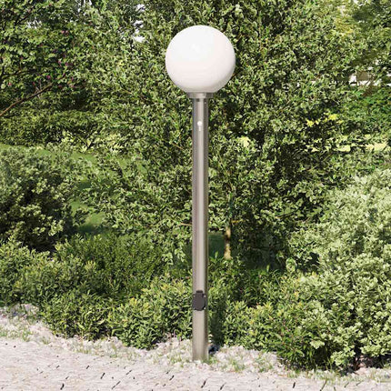 pullertlampe med sensor og stikkontakt 120 cm rustfrit stål IP44