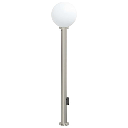pullertlampe med sensor og stikkontakt 120 cm rustfrit stål IP44