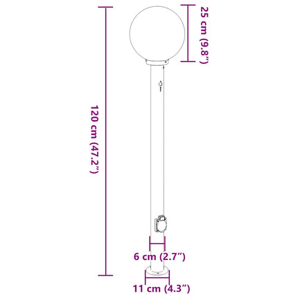 pullertlamper med sensor og stikkontakt 3 stk. 120 cm rustfrit stål IP44