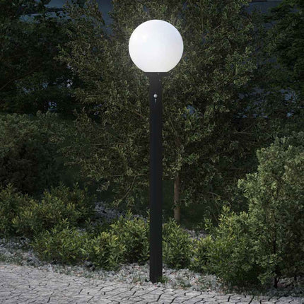 pullertlampe med sensor 120 cm sort IP44
