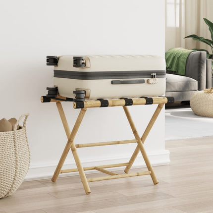 kuffertbænk 62x42x50,5 cm foldbar bambus