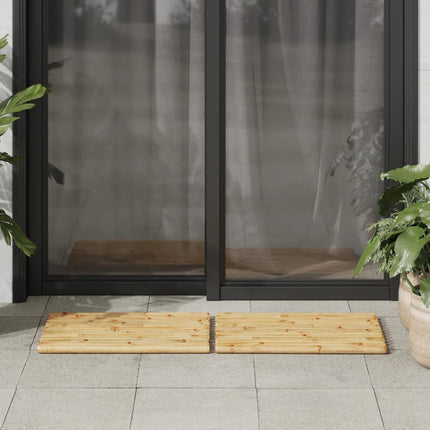 bademåtter 2 stk. 50x35 cm bambus