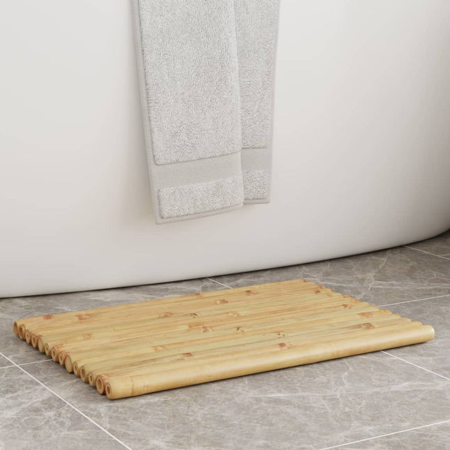 bademåtter 2 stk. 50x35 cm bambus