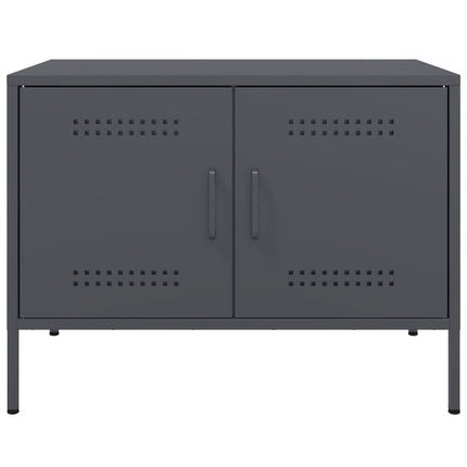 tv-bord 68x39x50,5 cm stål antracitgrå