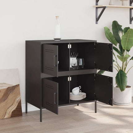 skænk 68x39x79 cm stål sort