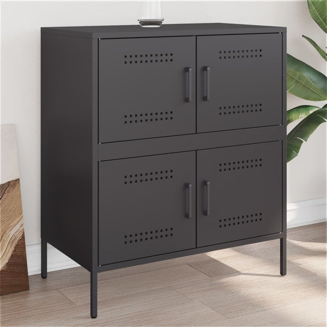 skænk 68x39x79 cm stål sort
