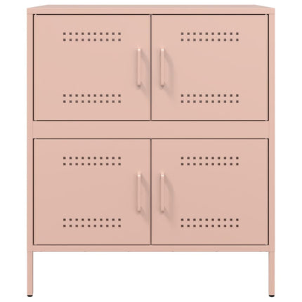 skab 68x39x79 cm stål lyserød