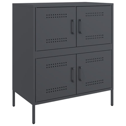 skab 68x39x79 cm stål antracitgrå