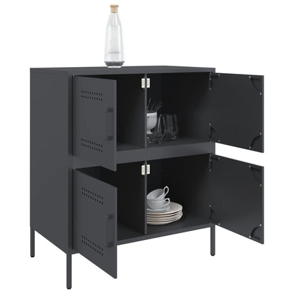 skab 68x39x79 cm stål antracitgrå