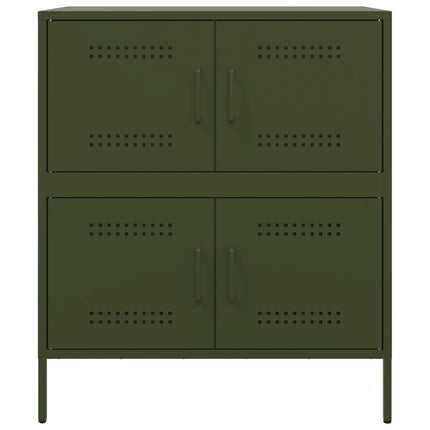 skab 68x39x79 cm stål olivengrøn