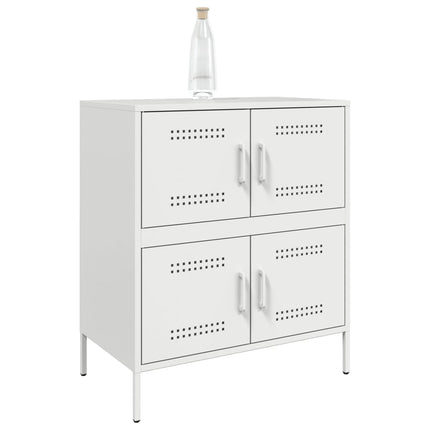 skab 68x39x79 cm stål hvid
