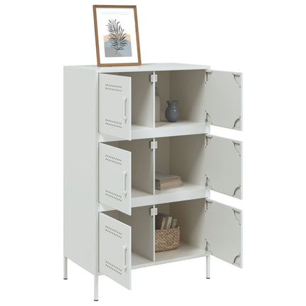 højskab 68x39x113 cm stål hvid