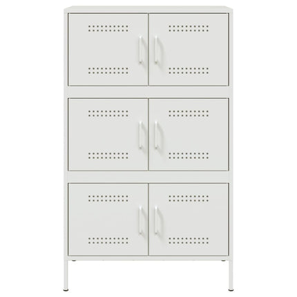 højskab 68x39x113 cm stål hvid