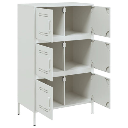 højskab 68x39x113 cm stål hvid