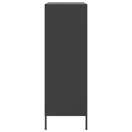 højskab 68x39x113 cm stål sort