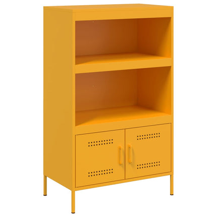 højskab 68x39x113 cm stål sennepsgul