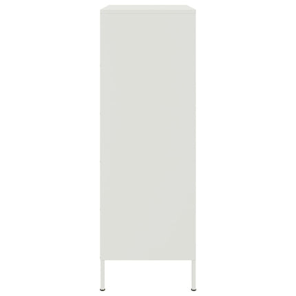 højskab 68x39x113 cm stål hvid
