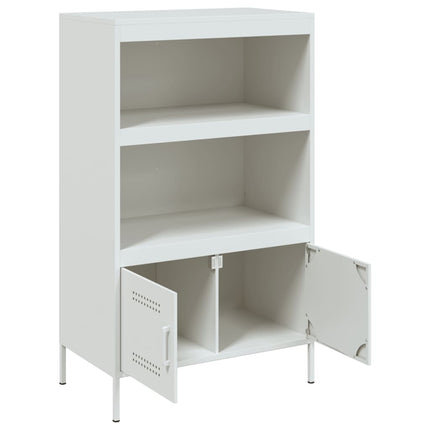 højskab 68x39x113 cm stål hvid
