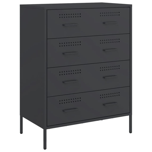 skænk 68x39x89 cm stål sort