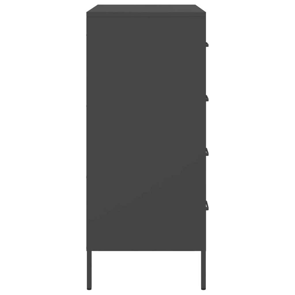 skænk 68x39x89 cm stål sort