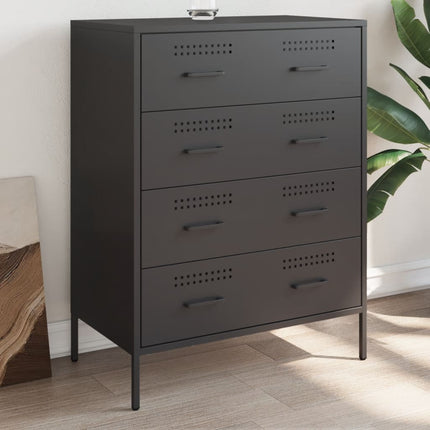 skænk 68x39x89 cm stål sort
