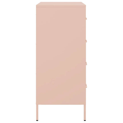 skab 68x39x89 cm stål lyserød